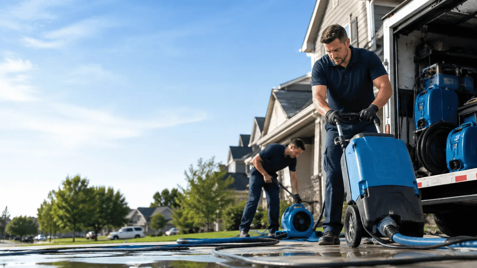 Basement Flooding being performed in Woodbine, NJ
